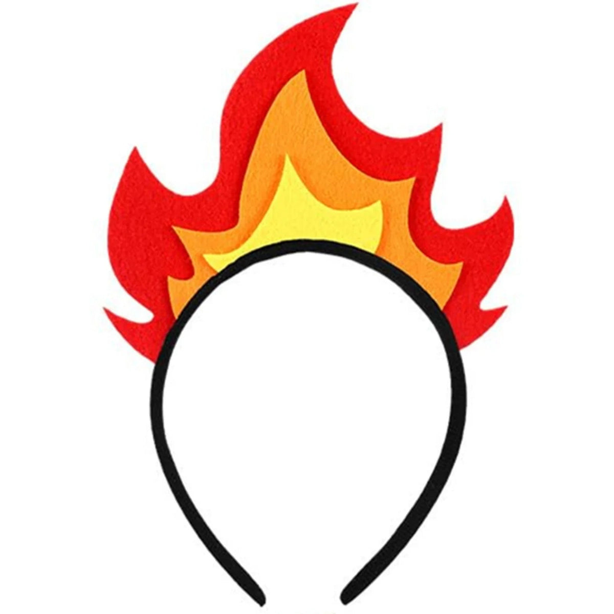 1 PC New Flame Headband: Carnival Party Headdress, Halloween Halloween Party Funny Photo Photo Hair Accessory Quick Pick Grocers