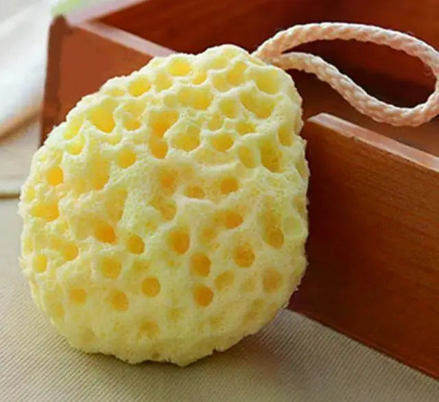 1PC Honeycomb Shape Newborn Baby Kids Bath Sponge Brushes Massage Baby Shower Exfoliating Body Face Cleaning Scrubber Newest Purest Peak
