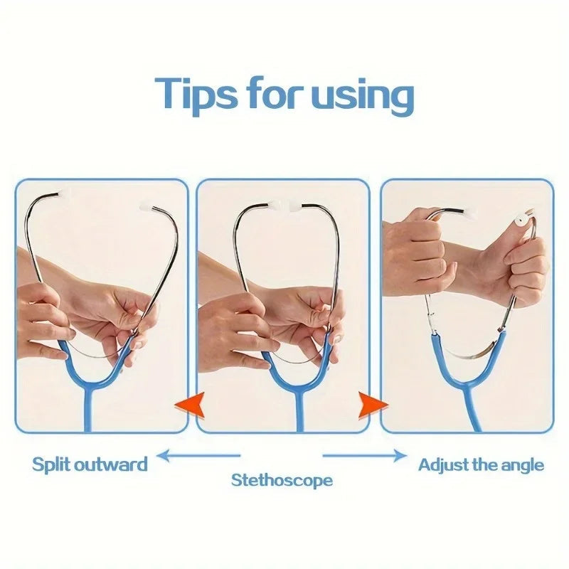 Stethoscope Toy, Simulated Doctor Toy, Nurse Health Medical Single Head Stethoscope, Role-playing Pretend Doctor Toy Econic Blanks