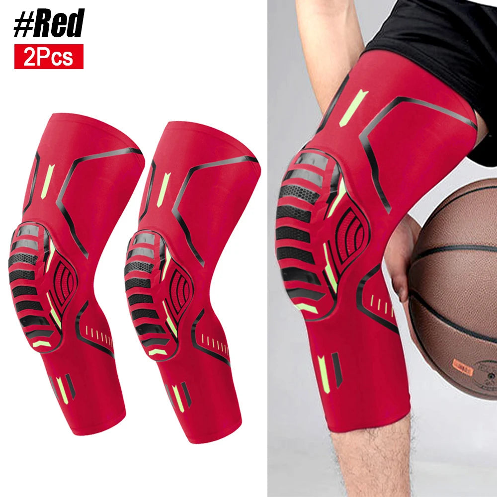 2Pcs/Pair Sport Crashproof Knee Support Pad Elbow Brace Arm Leg Compression Sleeve Outdoor Basketball Football Bicycle Protector Quick Pick Grocers