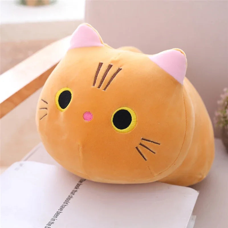 20cm Cute Soft Cat Plush Pillow Sofa Cushion Kawaii Plush Toy Stuffed Cartoon Animal Doll Lovely Gift Quick Pick Grocers