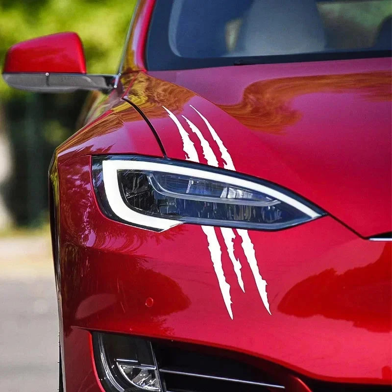 Monster Claw Car Sticker – Reflective Ghost Paw Scratch Vinyl Decal for Hood & Headlights | DIY Auto Exterior Decoration Econic Blanks