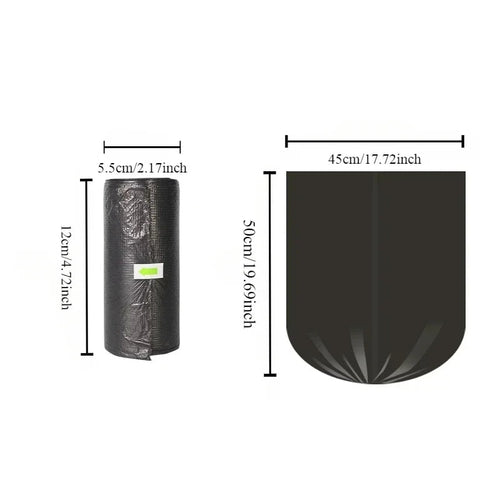 100PCS Mixed Color Thicken Disposable Garbage Bags Kitchen Storage Trash Can Liner Bags Protect Privacy Plastic Waste Bag Econic Blanks