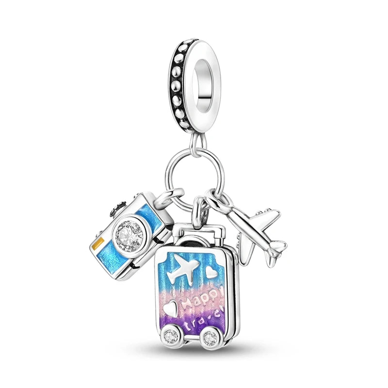 Hot Sale 925 Silver Charms Beads Fit Original Pan Bracelet Making For Woman Jewelry Fashion Pendant Econic Blanks
