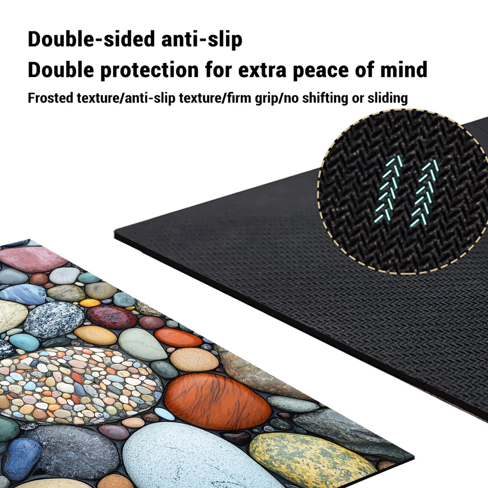 Stone Design Diatomite Bath Mat Bathroom Non-slip Shower Foot Mats Absorbent Quick Dry Toilet Rugs Carpet Doormat Washable Quick Pick Grocers