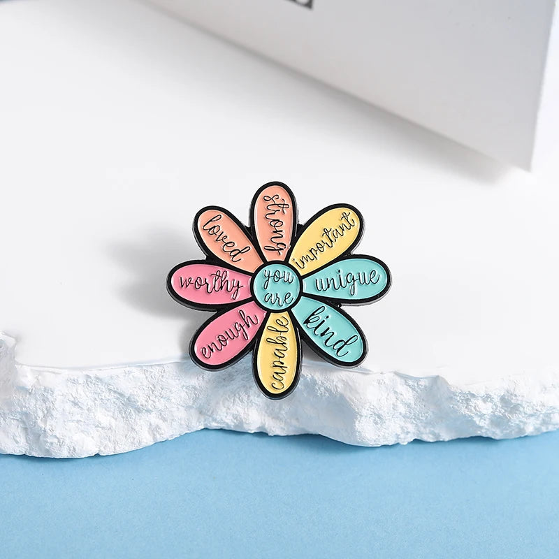Funny Quote Enamel Pins Positive Saying Pop Music Rock Band LGBT Rainbow Brooches Lapel Badge Funny Jewelry Gifts for Friends ﻿ Quick Pick Grocers