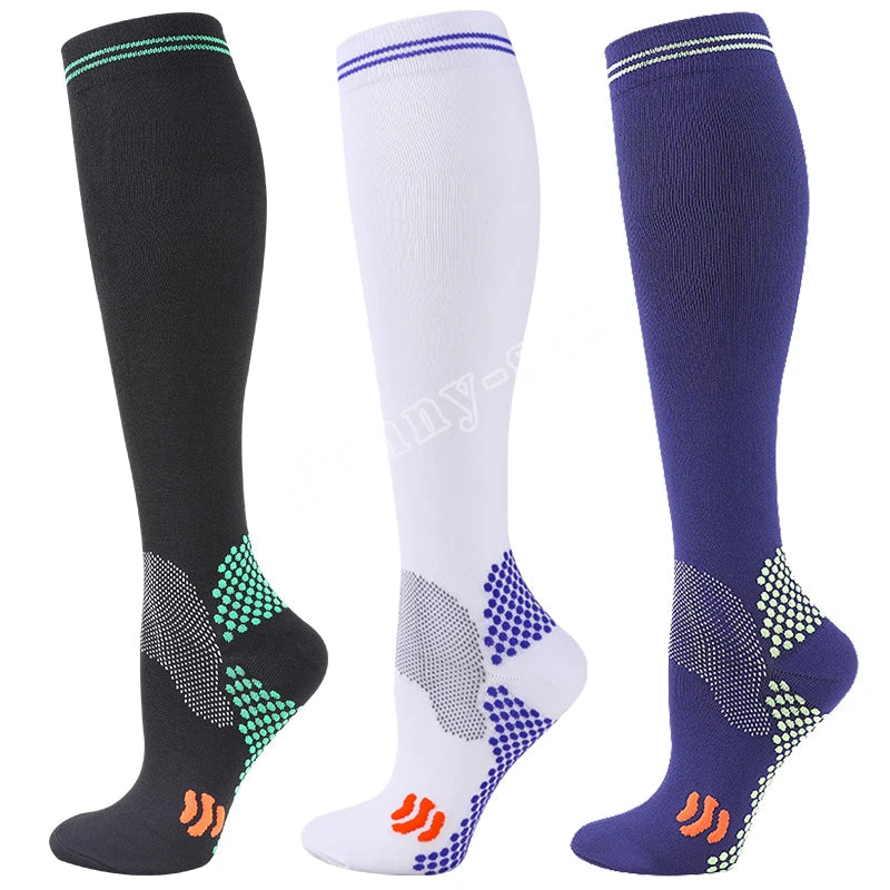 1/3 Pairs Dropship Compression Socks Varicose Veins 20-30 Mmhg Men Women Socks For Running Cycling,Football Soccer Stockings Quick Pick Grocers