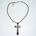 Punk Jewelry Rivet Cross Pendant Necklace for Women Cool Accessories Grunge Rock Fashion 90s Aesthetic Necklace Goth Quick Pick Grocers