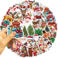 10/30/50pcs Kawaii Cartoon Christmas Art Aesthetic Stickers Pack Toy Diary Laptop Scrapbook Phone Decoration Graffiti Sticker Quick Pick Grocers