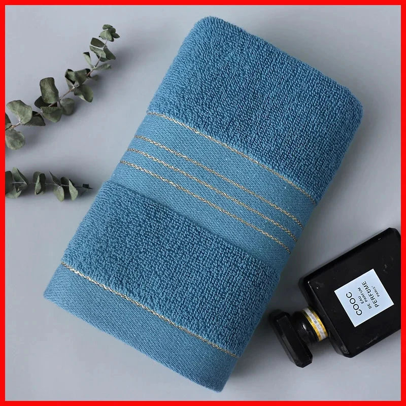 All-cotton Class A Thickened Absorbent Jacquard Polyester-cotton Skin-friendly Face Towel Bath Pure Cotton Towel Adult Towel Econic Blanks