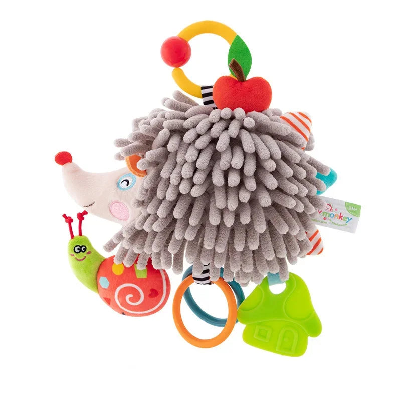 Soft Infant Crib Bed Stroller Mobile Hanging Rattle Baby Educational Toys Brain Developmental Hand Grip Cute Stuffed Animal Toys Purest Peak