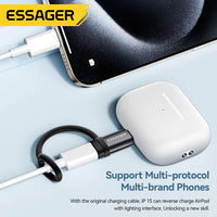 Essager Lighting To USB C Adapter 3A Fast Charging OTG for iPhone 15 xr Pro Type C To Lighting iPhone Connector OTG Converter Quick Pick Grocers
