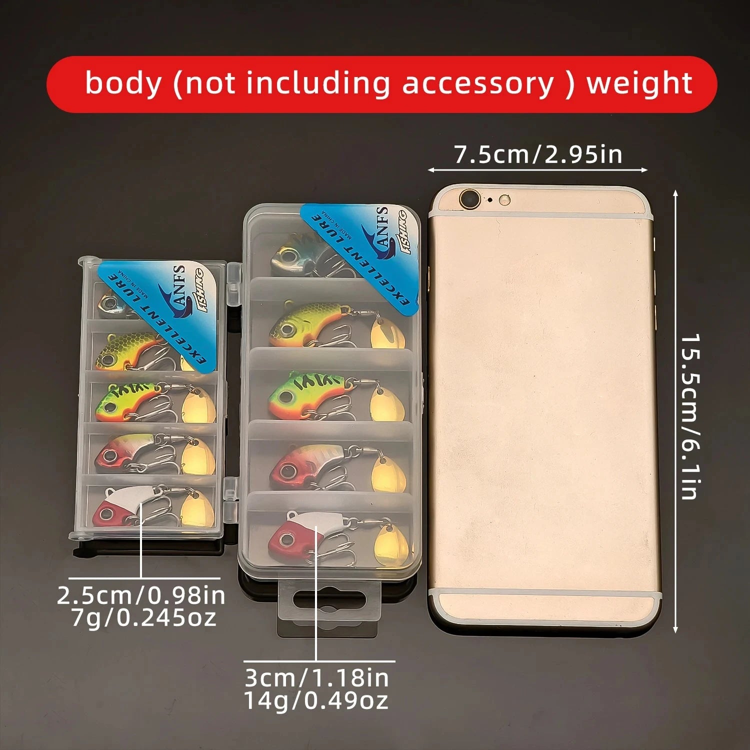 5piece fishing lure kit Metal VIB Artificial Bait Sinking Spinner Spoon Fishing Lures Jigs Fishing Tackle Econic Blanks