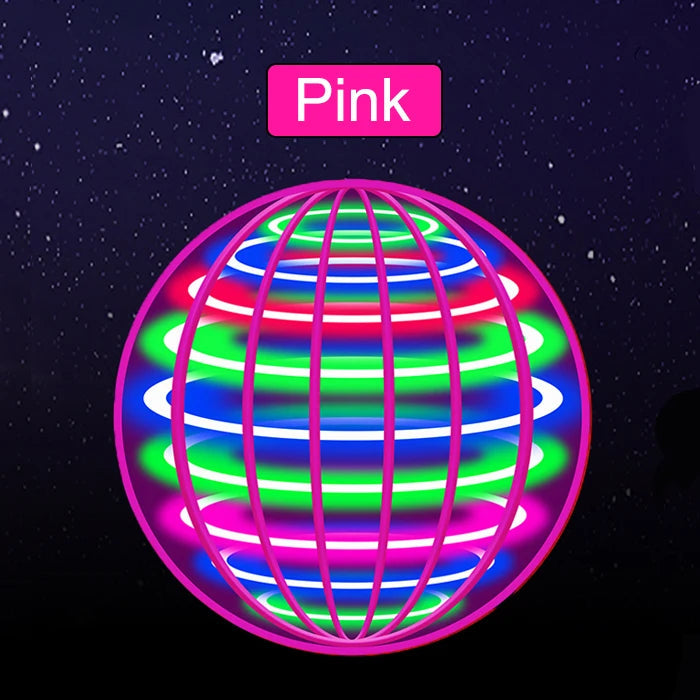 Flying ball, automatic spinning ball, LED dazzling lights, floating magic, fan, UFO flying machine, toy, gift, game, sports ball Quick Pick Grocers