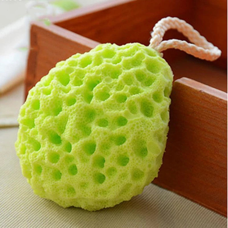 1PC Honeycomb Shape Newborn Baby Kids Bath Sponge Brushes Massage Baby Shower Exfoliating Body Face Cleaning Scrubber Newest Purest Peak
