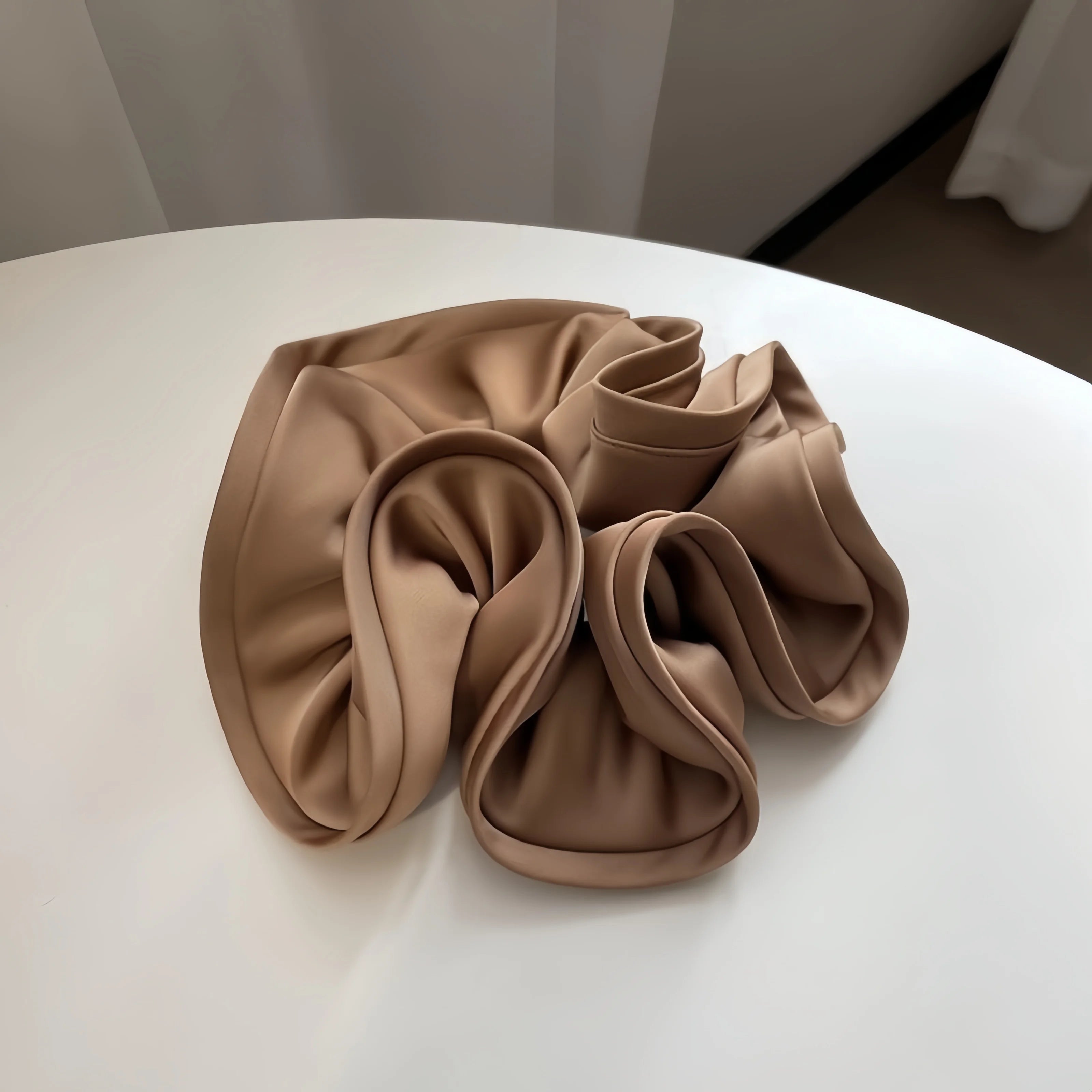 Korean Big Hair Tie Ribbon Scrunchies Satin Elastic Hair Band Bow Women Simple Temperament New Style  Ponytail Hair Accessories Quick Pick Grocers