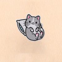 Cute Cartoon Cat patch Embroidery Patches on clothes Children's clothing Animal Interesting Embroidery Accessories Iron patch Quick Pick Grocers
