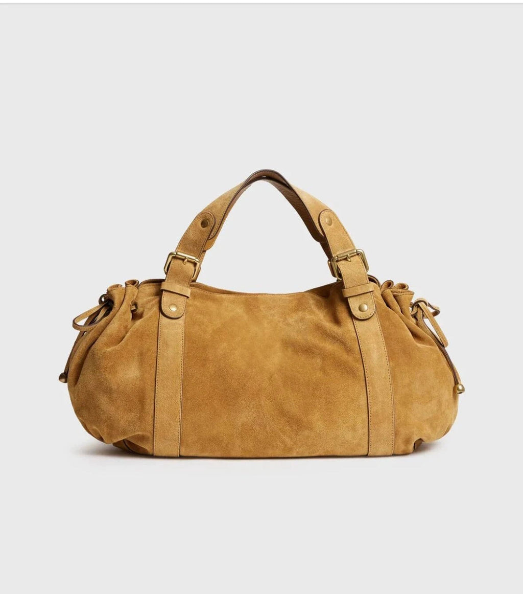 Women's Crossbody Simple Handbag Commuter Shoulder Boston Bag Stylish Versatile Work Bag Soft Polyester Interior Quick Pick Grocers