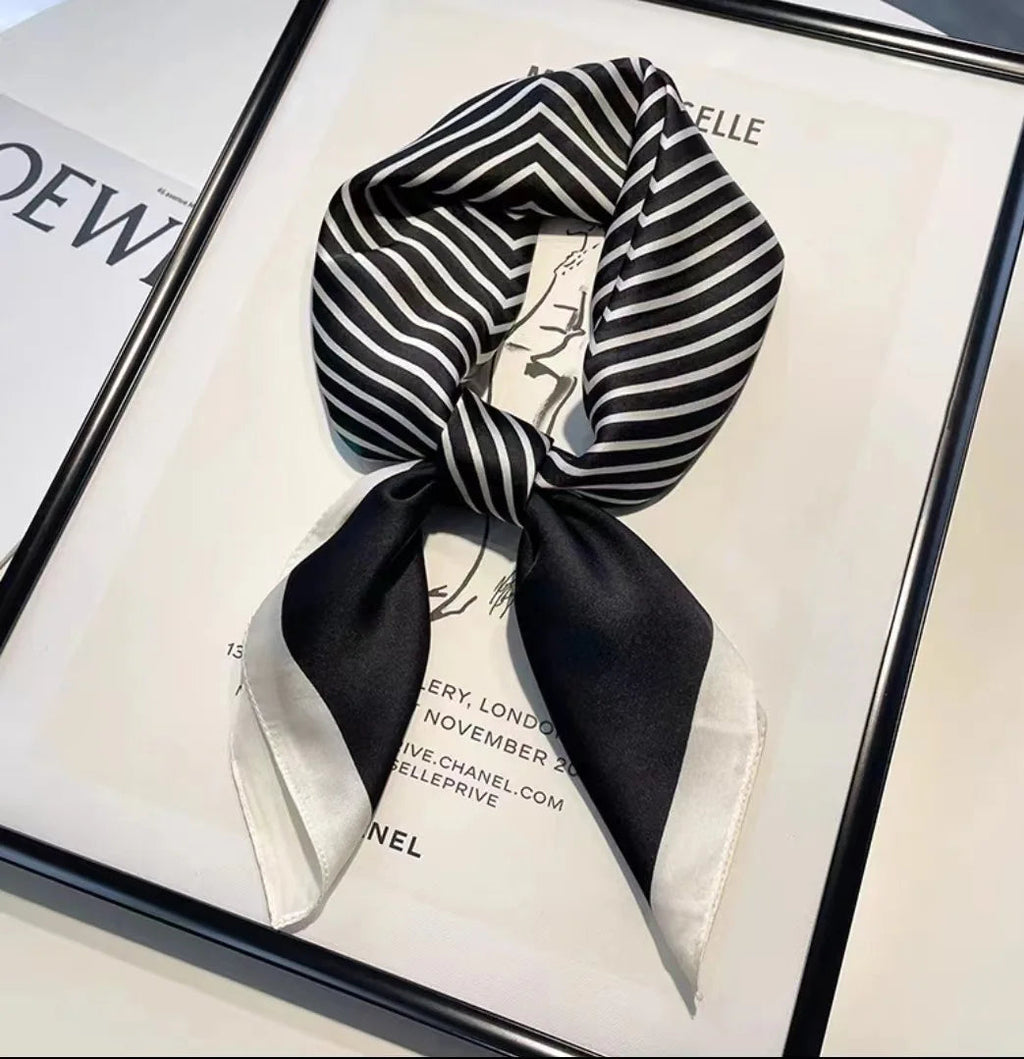 Fashion Luxury Brand 70cm Silk Square Scarf Women Satin Neck Tie Female Hair Bandana Headkerchief Shawl Wrap Hijab Echarpe Quick Pick Grocers
