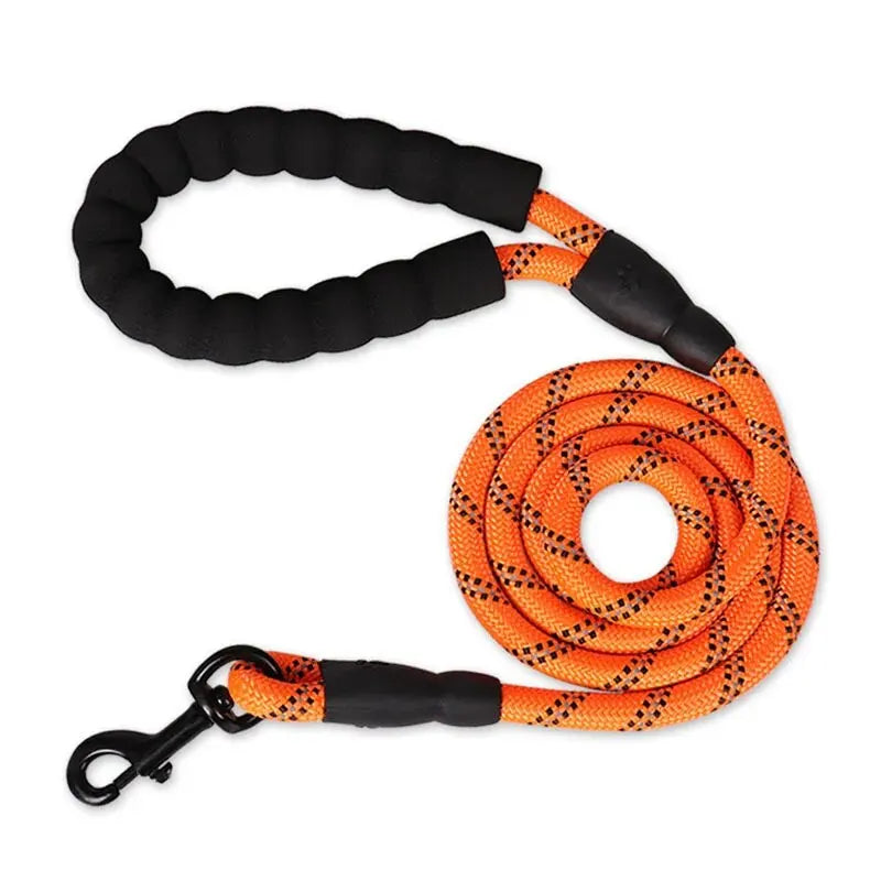 Reflective Dog Leash With Comfortable Padded Handle - Double Heavy Duty Traction Rope For Strong Dogs - Enhance Safety And Contr Econic Blanks