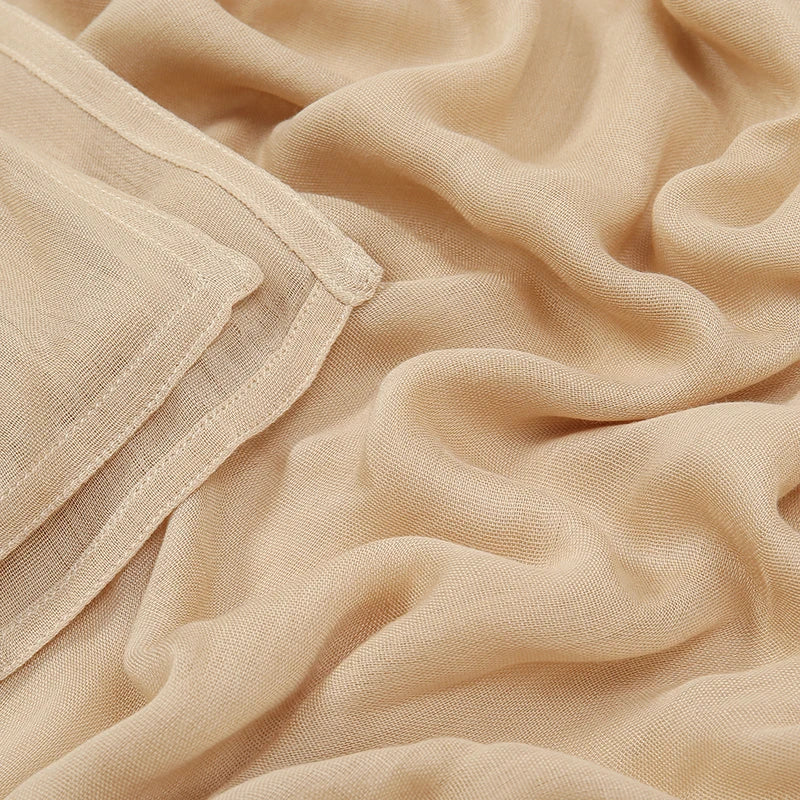 Fashion Modal Hijab Rayon Cotton Shawls Muslim Hijabs For Women Plain Scarf Big Size Headscarf Islamic Turban Headband 190*85cm Quick Pick Grocers