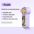High Velocity Portable USB Charging Hand Fan Mini Powerful Pocket Fan With Strong Airflow For Summer Camping Sports Beach Travel Quick Pick Grocers