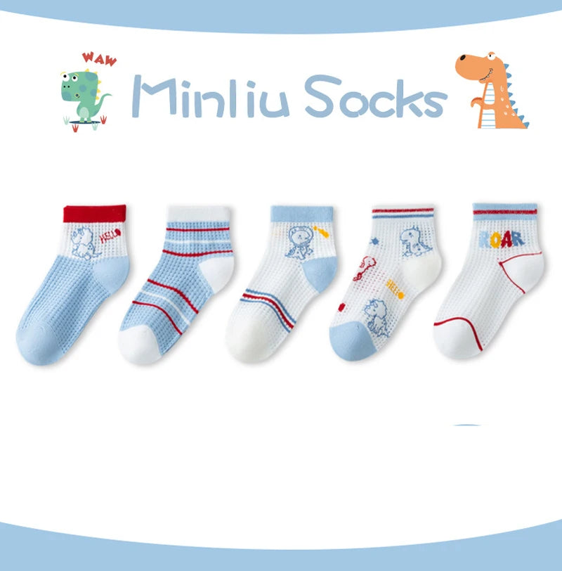 5 Pairs Paw Patrol Kids Socks Cotton Boys Cute Cartoon Socks for Children Baby Casual Socks Spring and Summer Boys Socks Quick Pick Grocers