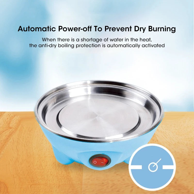 Egg Cooker Automatic Power Off Home 7 Eggs Multi-Functional Steamed Egg Custard Boiled Egg Machine Breakfast Artifact Econic Blanks