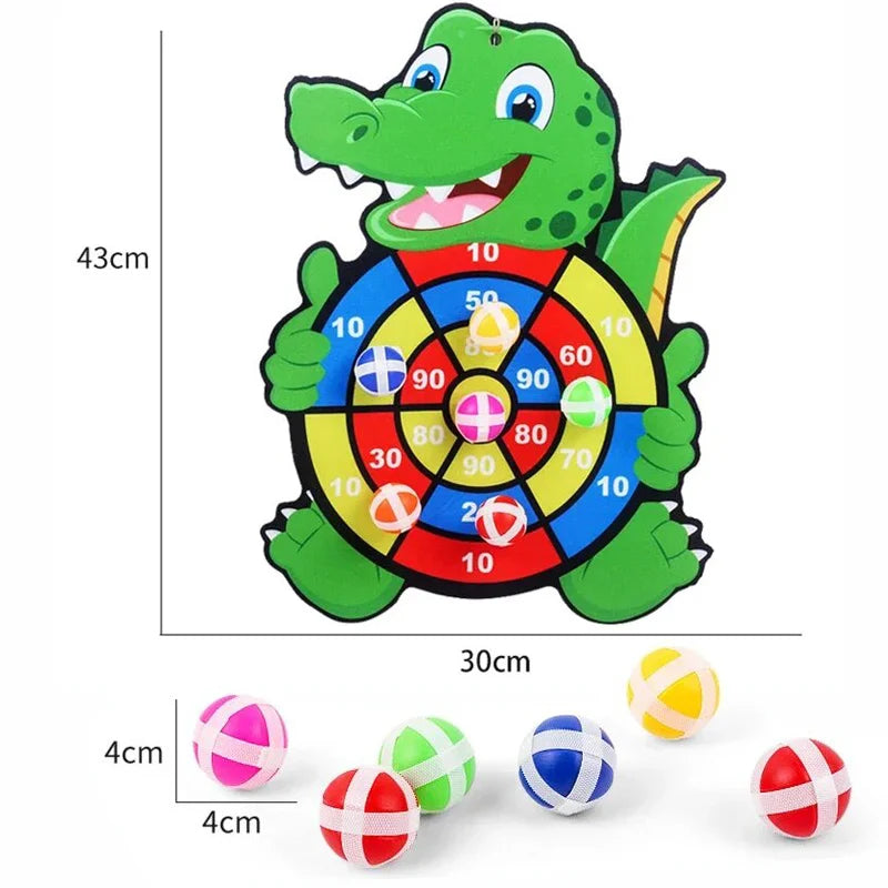 Educational Games Dart Board Baby Toy Stickey Ball Dart Indoor Sports Child Montessori Games for Children 3 to 7 Years Quick Pick Grocers