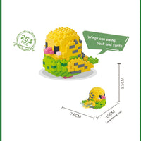 KNEW BUILT Colorful Parrot Micro Mini Building Blocks Assembly Toys 3D Model Bricks for Birds Funs Hands-on Ability Gift Quick Pick Grocers