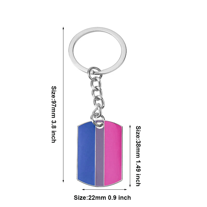 Progress Transgender Rainbow Pansexual pride Genderqueer pride Asexual Metal Key Ring Key Chain For Women Jewelry Quick Pick Grocers