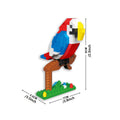 KNEW BUILT Colorful Parrot Micro Mini Building Blocks Assembly Toys 3D Model Bricks for Birds Funs Hands-on Ability Gift Quick Pick Grocers