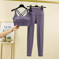 TRY TO BN Women's Tracksuit Yoga Sets Fitness Leggings Sports Bra Naked Sportwear Breathable Workout Two Pieces Suit Gym Clothes Quick Pick Grocers
