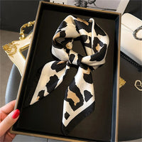 2025 New Fashion 70X70cmPrinted Women's Scarf Pashmina Silk Scarf Square Shawl Decorative Headband Neck Luxury Design Bandana Quick Pick Grocers