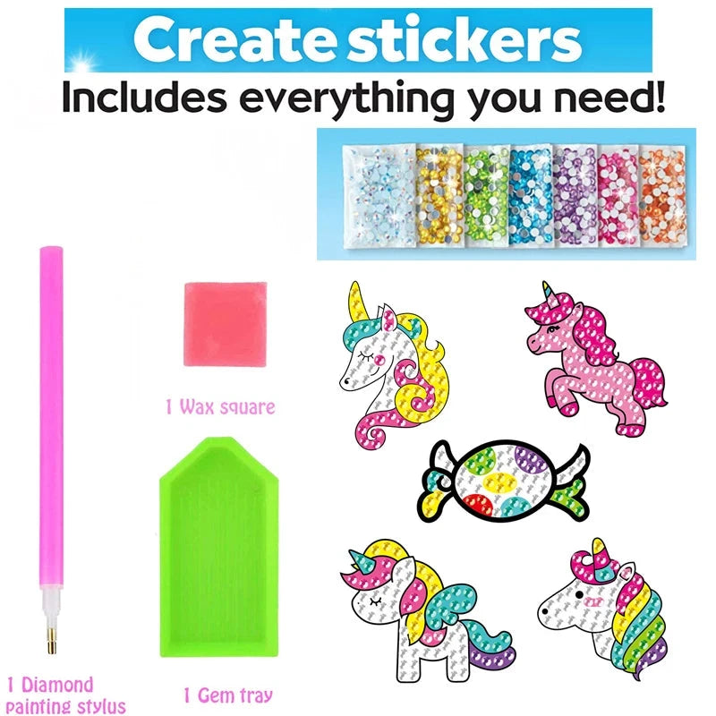 Big Gem Diamond Painting Kit - DIY Mosaic Art & Sticker Craft for Kids Econic Blanks
