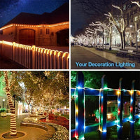 Outdoor Solar Lights Garland Rope String Lights 7-32M LED Garden Garland Waterproof Tube Lamp for Garden Christmas Decoration Quick Pick Grocers