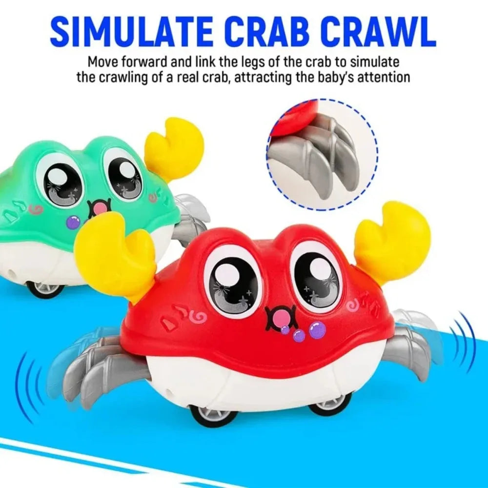 Children's Fun Double Return Force Left and Right Shake Simulation Crab Toy Baby Running Bubble Simulation Crab Crab Crawling Econic Blanks