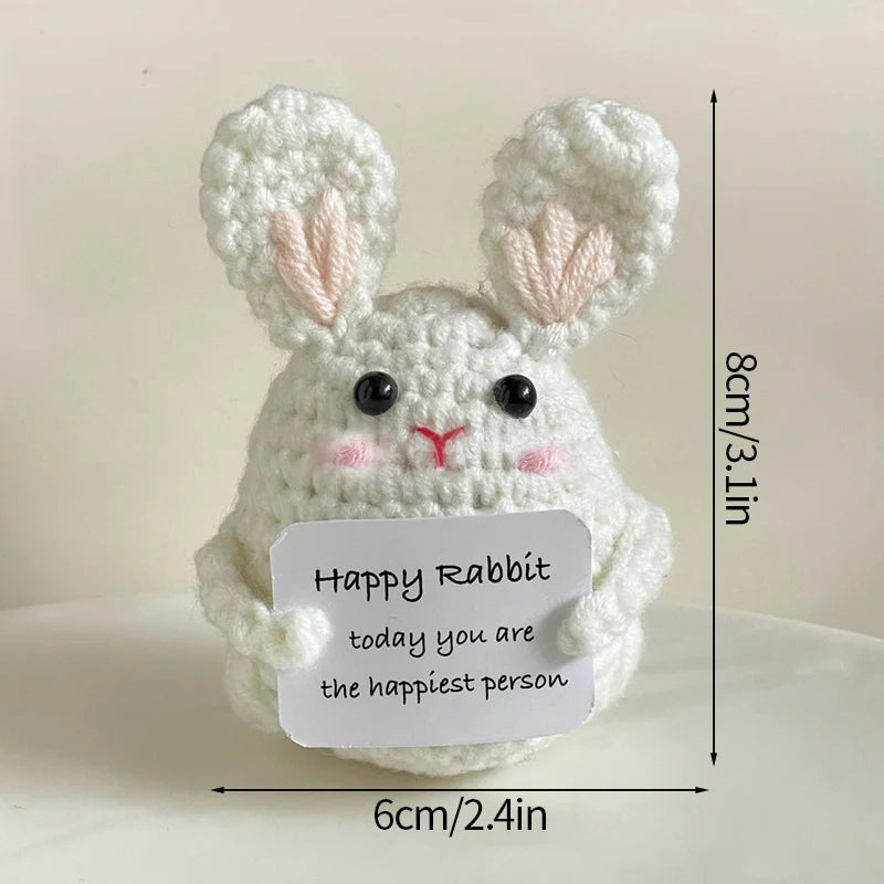 Crochet Positive Energy Doll Pocket Hug Mother's Day Gifts 2026 Handmade Knitted Ornament Handmade Crochet Doll Graduation Gifts Quick Pick Grocers
