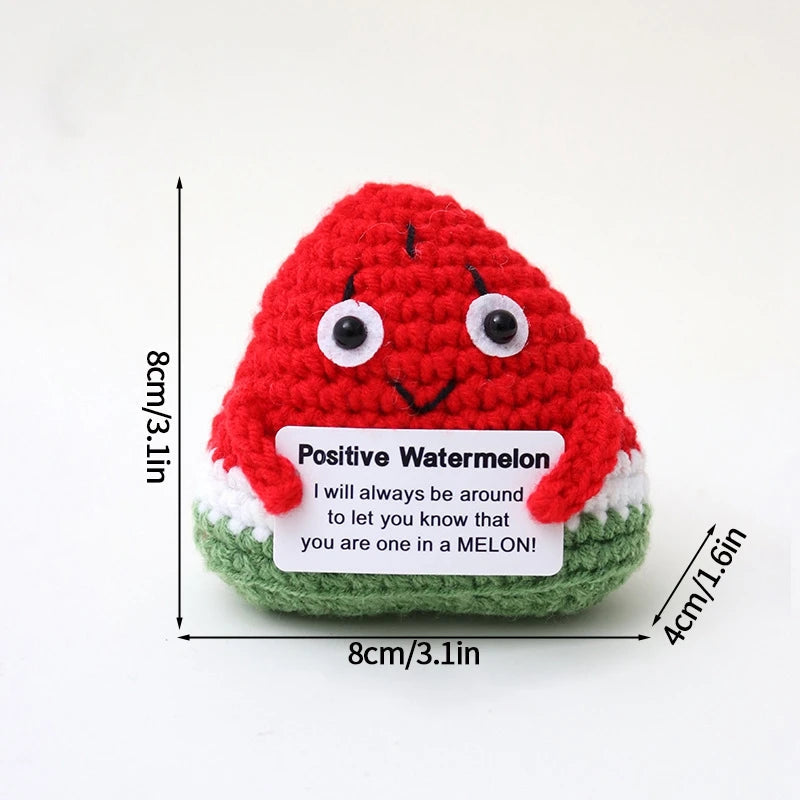Crochet Positive Energy Doll Pocket Hug Mother's Day Gifts 2026 Handmade Knitted Ornament Handmade Crochet Doll Graduation Gifts Quick Pick Grocers
