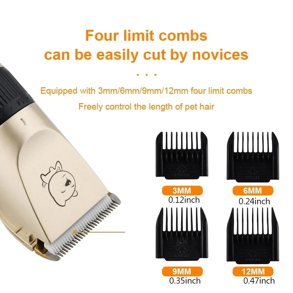 Dog Professional Hair Clipper Electrical Grooming Trimmer for Pets USB Rechargeable Cat Shaver Animals Haircut Machine Quick Pick Grocers