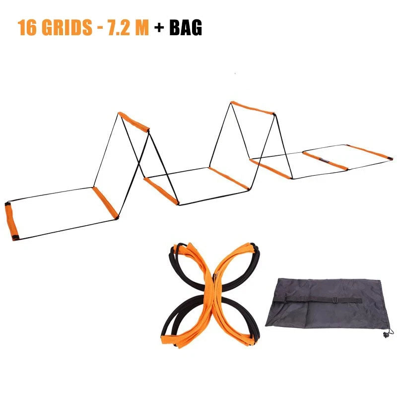 Dual-Purpose Soccer Training Jump Ladder Multifunctional Agility Ladder Speed Training Coordination Footwork Football Equipment Quick Pick Grocers