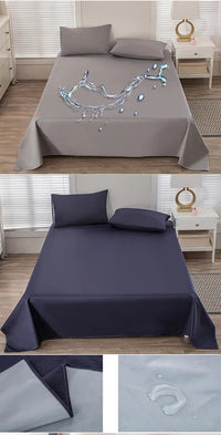 KDJEIKZ  Waterproof Matted Oversized Bed Sheet Incontinence Prevention Urinary Pad Bedspread Cover Dustproof Washable No Pillow Quick Pick Grocers