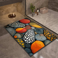 Stone Design Diatomite Bath Mat Bathroom Non-slip Shower Foot Mats Absorbent Quick Dry Toilet Rugs Carpet Doormat Washable Quick Pick Grocers