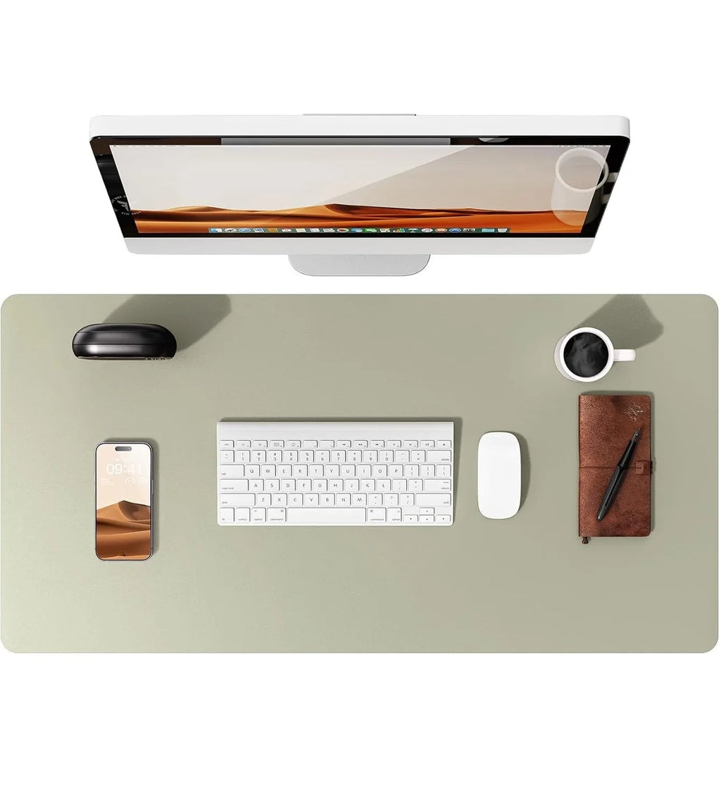 Large Mouse Pad,Office Desk Mat, Leather Desk Pad Protector, Non-Slip PU Leather Desk Blotter, Laptop Desk Pad Quick Pick Grocers