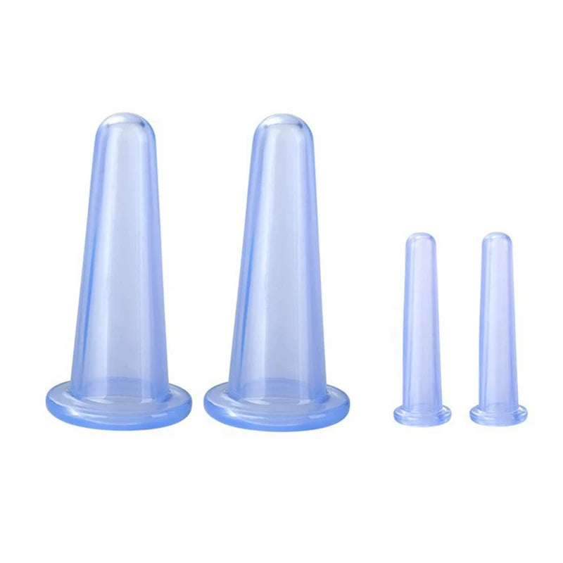 Silicone Vacuum Cupping Massage Jars Anti Cellulite Massage Facial Suction Cups Face Neck Lift Skin Scraping Guasha Anti Wrinkle Quick Pick Grocers