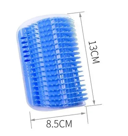 Cat Corner Brush Comb Massager for Cat Arch Plastic Scratcher Remove Hair Comb Grooming with Catnip Cat Self Cleaning Cat Supply Econic Blanks