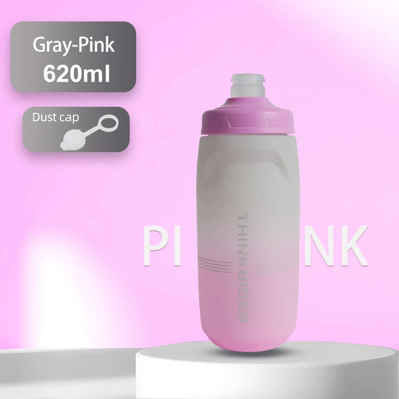 ThinkRider 620ml/750ml Bicycle Bottle MTB Road Bike Water Bottle Outdoor Sports Plastic Portable Large Capacity Drink Cycling Quick Pick Grocers