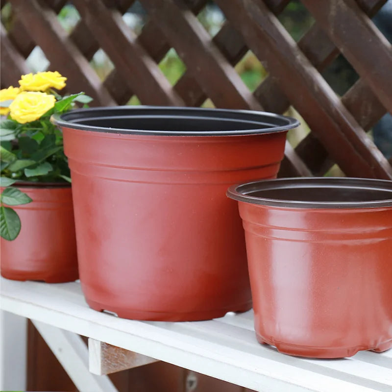 Flower Pot Plastic Grow Box Fall Resistant Tray For Home Garden Plants Nursery Cup Transplant Flower Plant Pots E2 Quick Pick Grocers