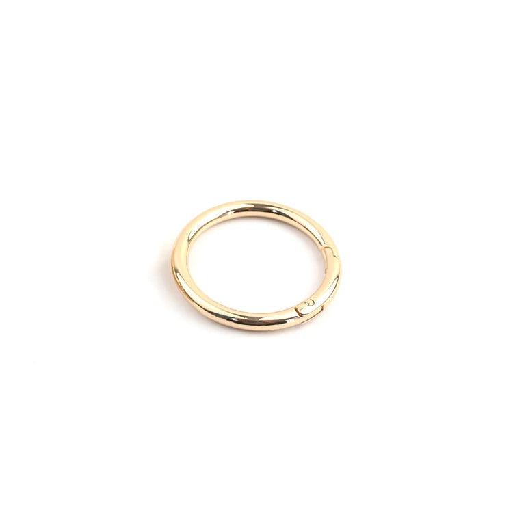Metal spring gate O Ring Openable Keyring Leather Craft Bag belt strap buckle trigger snap clasp clip connector DIY accessory Quick Pick Grocers