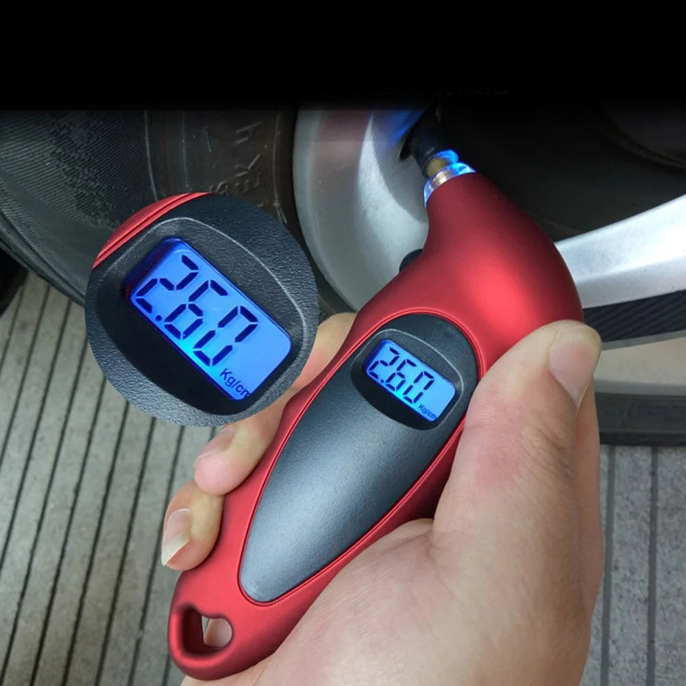 New Tire Pressure Gauge Backlight High-precision Digital Tire Pressure Monitoring Car Tyre Air Pressure Gauge Meter LCD Display Quick Pick Grocers